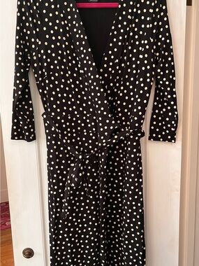 Ann Taylor Polka Dot Wrap Dress